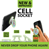 Cell Phone Socket Phone Holder - 24 Pieces Per Retail Ready Display 21718