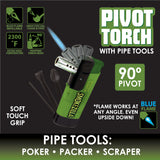Pivot Head Torch Lighter with Tools - 12 Pieces Per Retail Ready Display 21746