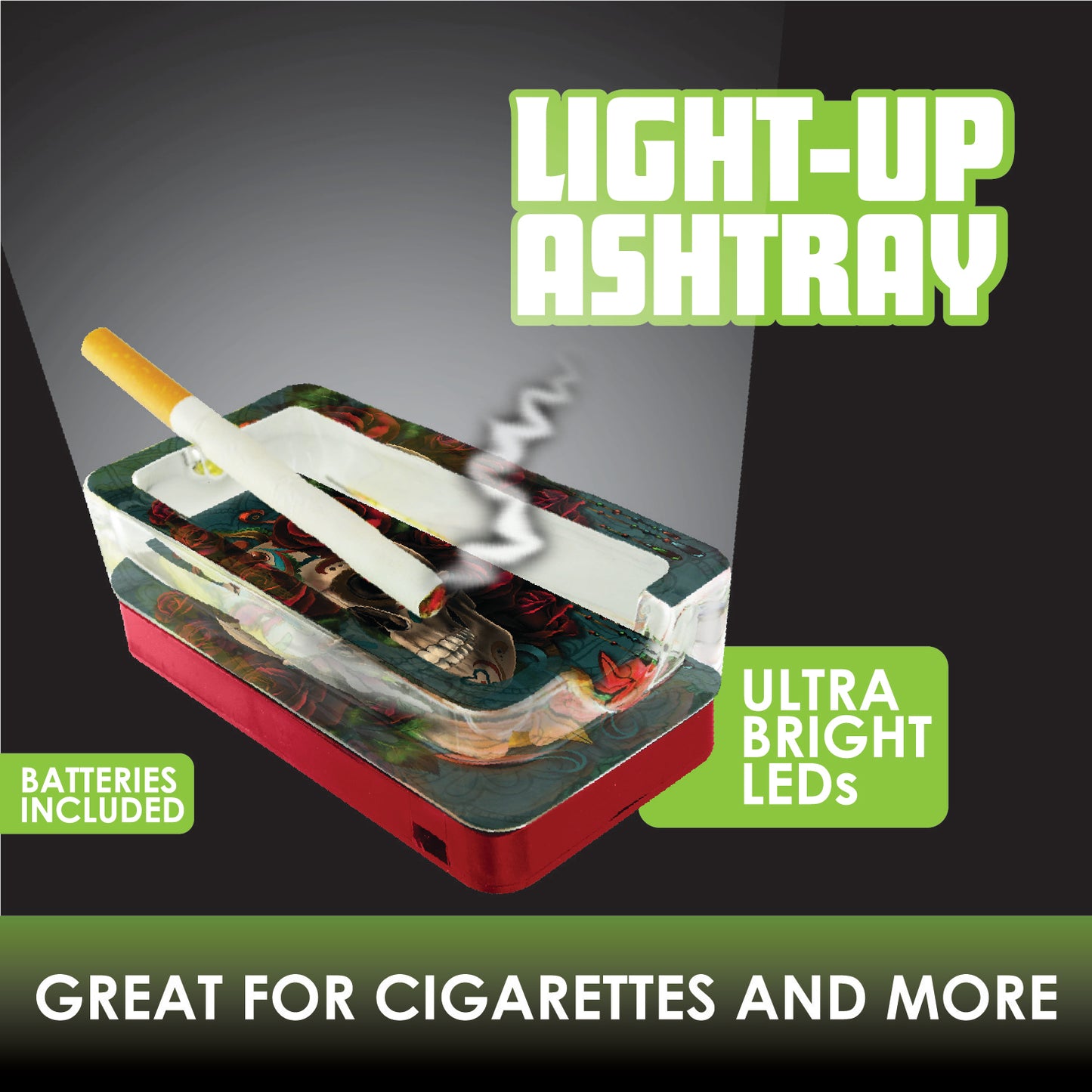ITEM NUMBER 021756 LIGHT UP ASHTRAY E 6 PIECES PER DISPLAY