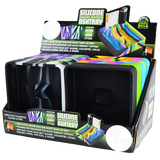 Silicone Pyramid Multi-Colored Ashtray - 8 Per Retail Ready Display 21757B