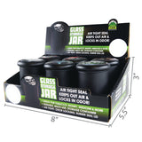 Smell Proof Glass Storage Container - 6 Pieces Per Retail Ready Display 21761