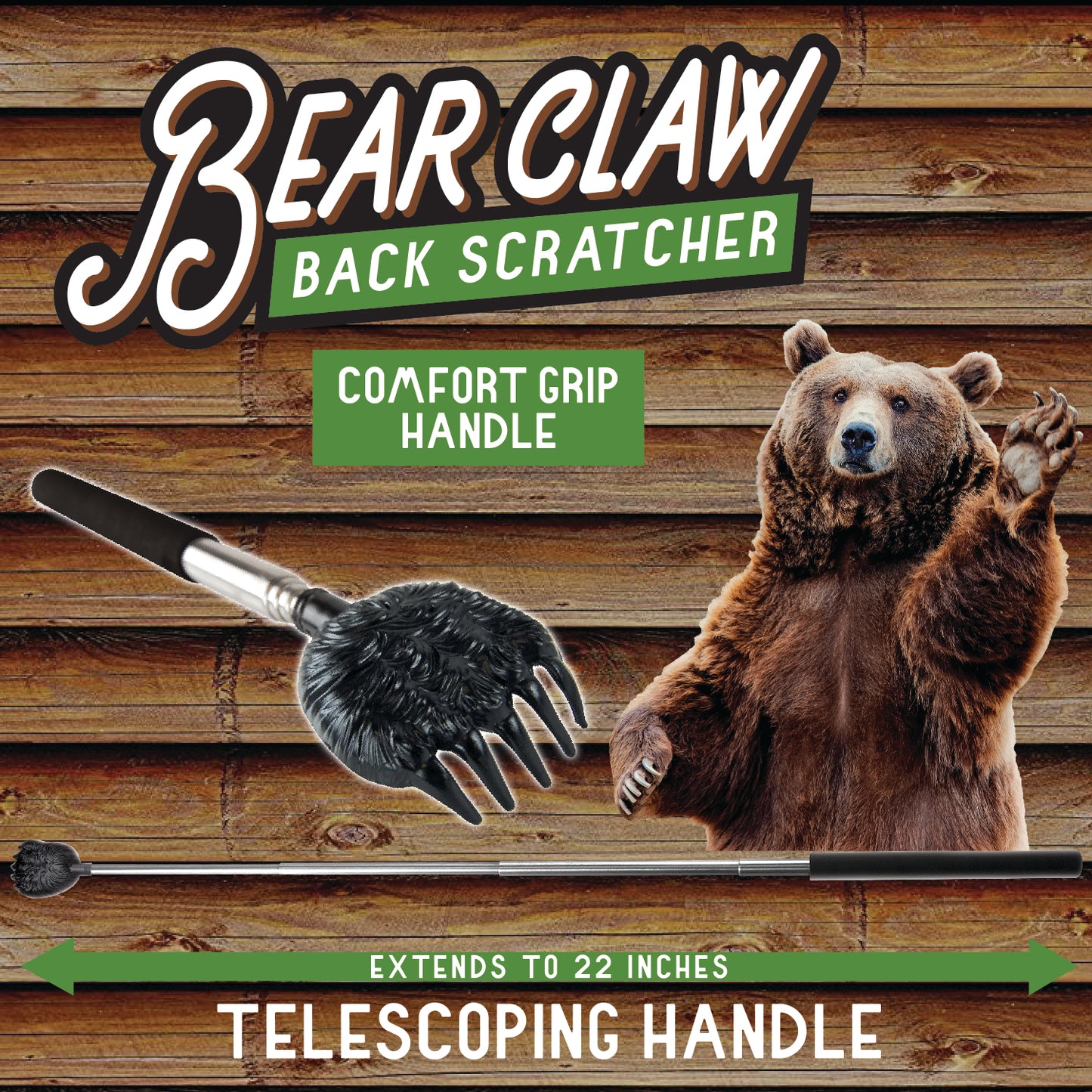 ITEM NUMBER 021765 BEAR CLAW BACK SCRATCHER 12 PIECES PER DISPLAY