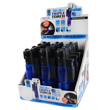 Triple Torch Stick Lighter with LED Light - 12 Pieces Per Retail Ready Display 21802