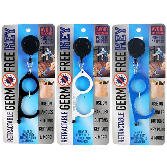 ITEM NUMBER 021890 ALUMINUM GERM FREE KEY 18 PIECES PER DISPLAY