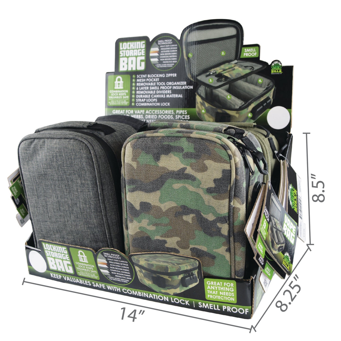 ITEM NUMBER 021912 STORAGE LOCK BAG 4 PIECES PER DISPLAY