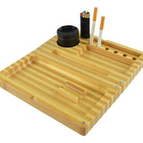 Bamboo Magnetic Roll Tray Smoker Station- 4 Pieces Per Retail Ready Display 21917