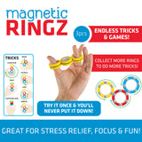 Fidget Magnetic Ring 3 Pack Set - 12 Pieces Per Retail Ready Display 21919