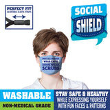 WHOLESALE ADULT SAYS FACE COVER B 24 PIECES PER DISPLAY 21936