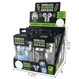 Wireless Earbuds with Printed Charging Can - 6 Pieces Per Retail Ready Display 21939