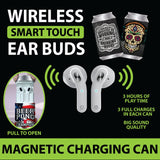 Wireless Earbuds with Printed Charging Can - 6 Pieces Per Retail Ready Display 21939