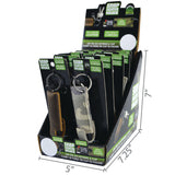 Canvas and Leather Case Key Chain Assortment - 12 Pieces Per Retail Ready Display 21962