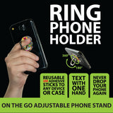 Ring Phone Holder Acrylic - 12 Pieces Per Retail Ready Display 21967