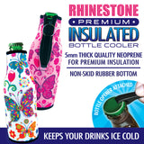 Neoprene Rhinestone Bottle Suit Cooler - 6 Per Retail Ready Display 22033