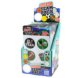 WHOLESALE SPORTS STICKERS TEAM PACK  24 PIECES PER DISPLAY 22040