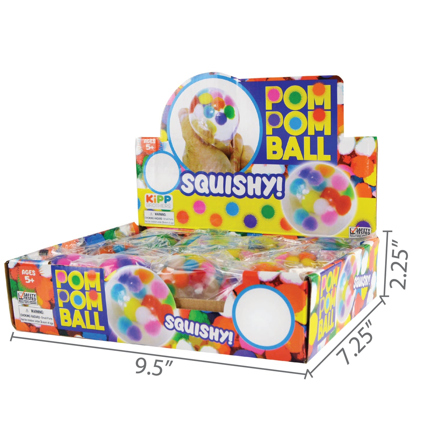 ITEM NUMBER 022054 POM POM WATER BALL 12 PIECES PER DISPLAY