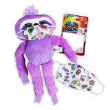 Plush Long Arm Sloth W/Mask 12 Pieces Per Retail Ready Display 22055