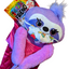 ITEM NUMBER 022055 PLUSH LONG ARM SLOTH W/MASK 12 PIECES PER DISPLAY