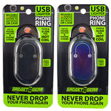 Ring Phone Holder with USB Coil Lighter - 6 Pieces Per Retail Ready Display 22087