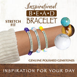 Inspirational Bead Bracelet with Saying - 6 Pieces Per Retail Ready Display 22142