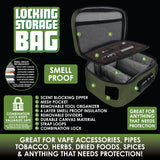 Smell Proof Canvas Lock Bag with Tool Organizer- 4 Pieces Per Retail Ready Display 22153