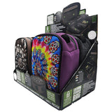 WHOLESALE CANVAS LOCK BAG PRINTED 4 PIECES PER DISPLAY 22154