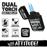 Attitude Dual Torch Lighter - 15 Pieces Per Retail Ready Display 22183