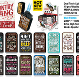 Country Thang Dual Torch Lighter - 15 Pieces Per Retail Ready Display 22196