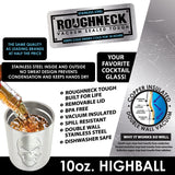 12 oz Insulated Stainless-Steel High Ball Cup - 6 Pieces Per Retail Ready Display 22267