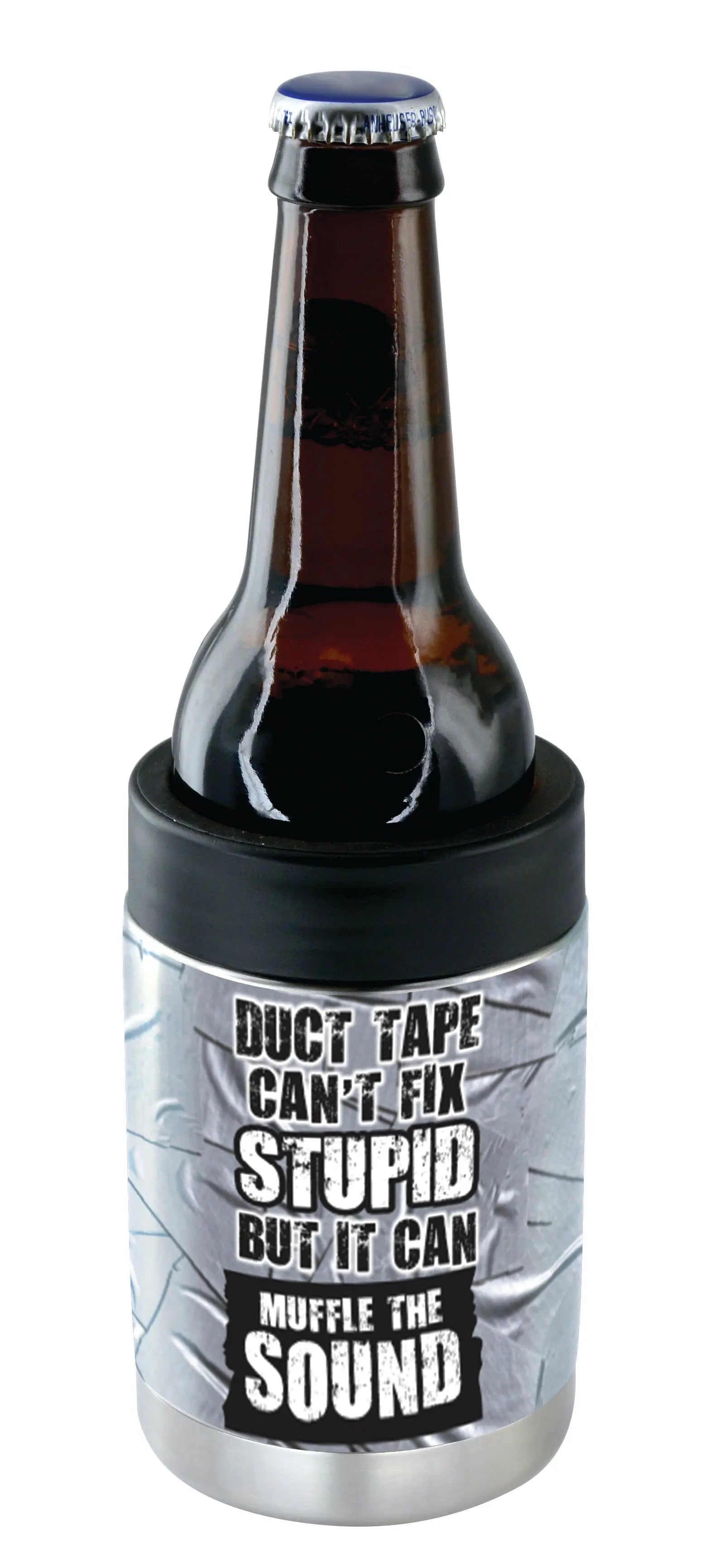Metal Insulated 12 Oz Can Cooler - 6 Pieces Per Retail Ready Display 22269 ROUGHNECK