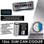 ITEM NUMBER 022270 METAL SLIM CAN COOLER 6 PIECES PER DISPLAY