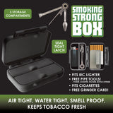 Smoking Strong Box with Tools - 8 Pieces Per Retail Ready Display 22275