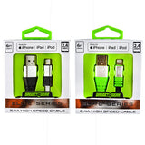 Charging Cable Elite USB to Lightning 6FT 2.4 Amp - 3 Pieces Per Pack 22331