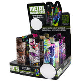 Butterfly Metal Lighter Case - 12 Pieces Per Retail Ready Display 22337