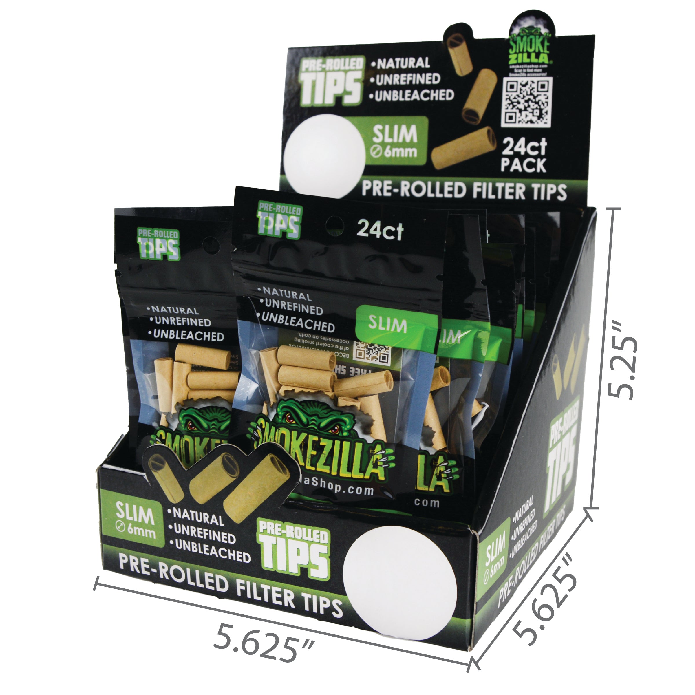 Pre-Rolled Filter Tips Display Specifications