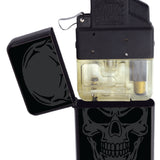 Matte Black Flip Torch Lighter - 12 Pieces Per Retail Ready Display 22381