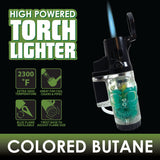 WHOLESALE HIGH POWERED TORCH LIGHTER 12 PIECES PER DISPLAY 22383