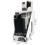 Stainless-Steel Big Mouth Flask - 4 Per Retail Ready Display 2426