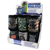 Neoprene Can and Bottle Cooler - 12 Pieces Per Retail Ready Display 22473