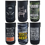 Neoprene 24 Oz Can and Bottle Cooler - 6 Pieces Per Retail Ready Display 22476