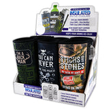 Neoprene 24 Oz Can and Bottle Cooler Coozie - 6 Pieces Per Retail Ready Display 22477