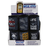 Neoprene Can and Bottle Cooler Coozie - 12 Per Retail Ready Display 22479