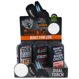Biker Dual Torch Lighter - 15 Pieces Per Retail Ready Display 22480