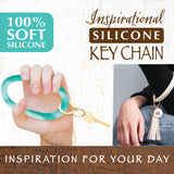 Silicone Ring Keychain Wristlet - 6 Pieces Per Retail Ready Display 22526