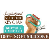 Silicone Ring Keychain Wristlet - 6 Pieces Per Retail Ready Display 22526
