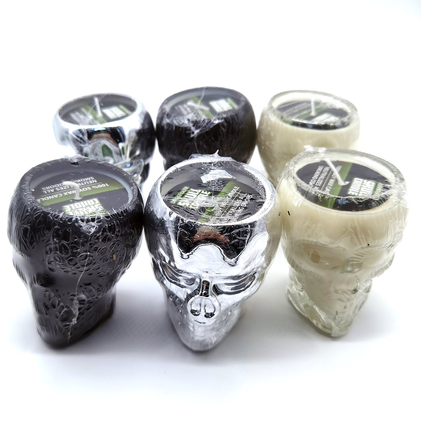 ITEM NUMBER 022543 SKULL SMOKERS CANDLE 6 PIECES PER DISPLAY