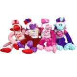 Valentine's Day Jumbo Plush Monkey- 4 Pieces Per Pack 22602