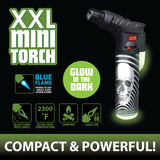 Glow in The Dark XXL Thin Torch Lighter - 18 Pieces Per Retail Ready Display 22611