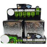 WHOLESALE CIGARETTE BOX W/ CARD GRINDER 6 PIECES PER DISPLAY 22649