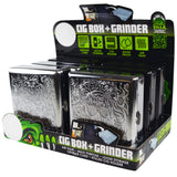 WHOLESALE CIGARETTE BOX W/ CARD GRINDER 6 PIECES PER DISPLAY 22649