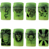 Glow in The Dark Flip Top Torch Lighter - 15 Pieces Per Retail Ready Display 22678